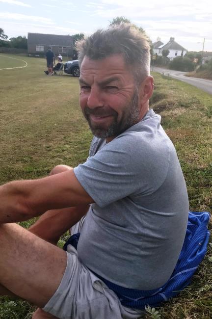 Robbie Thomas, for once watching cricket Robbie Thomas, for once watching cricket